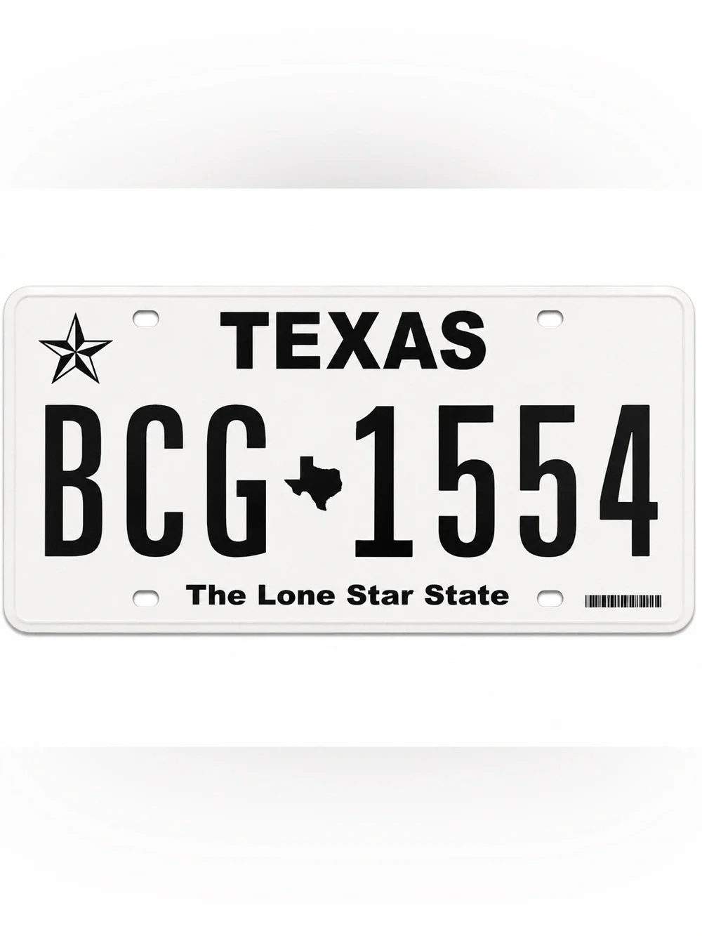 Texas The Lone Star State License Plate